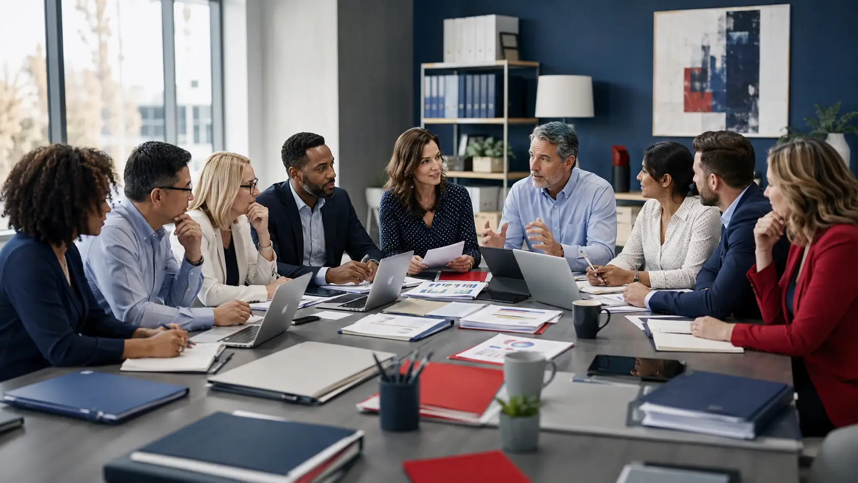 Roundtable discussion with business owners, HR teams, payroll teams, and benefits administrators