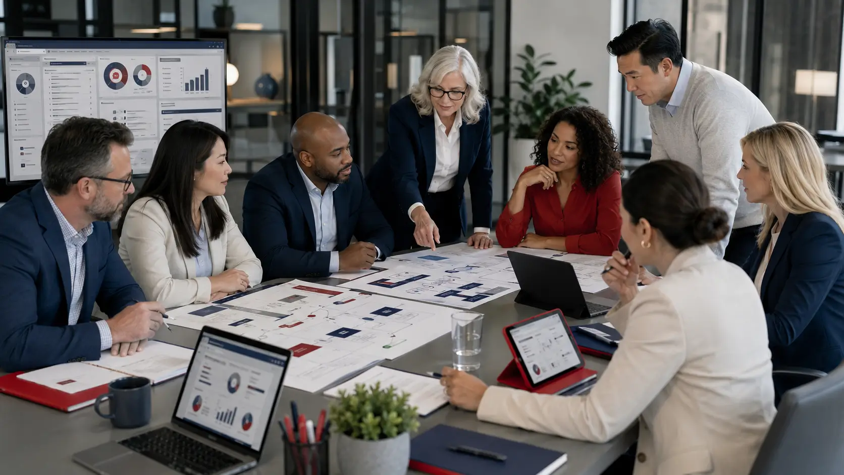 Employer team mapping connected HR workflows during HiBob system support